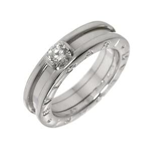 BVLGARI Silver Diamond Ring #49